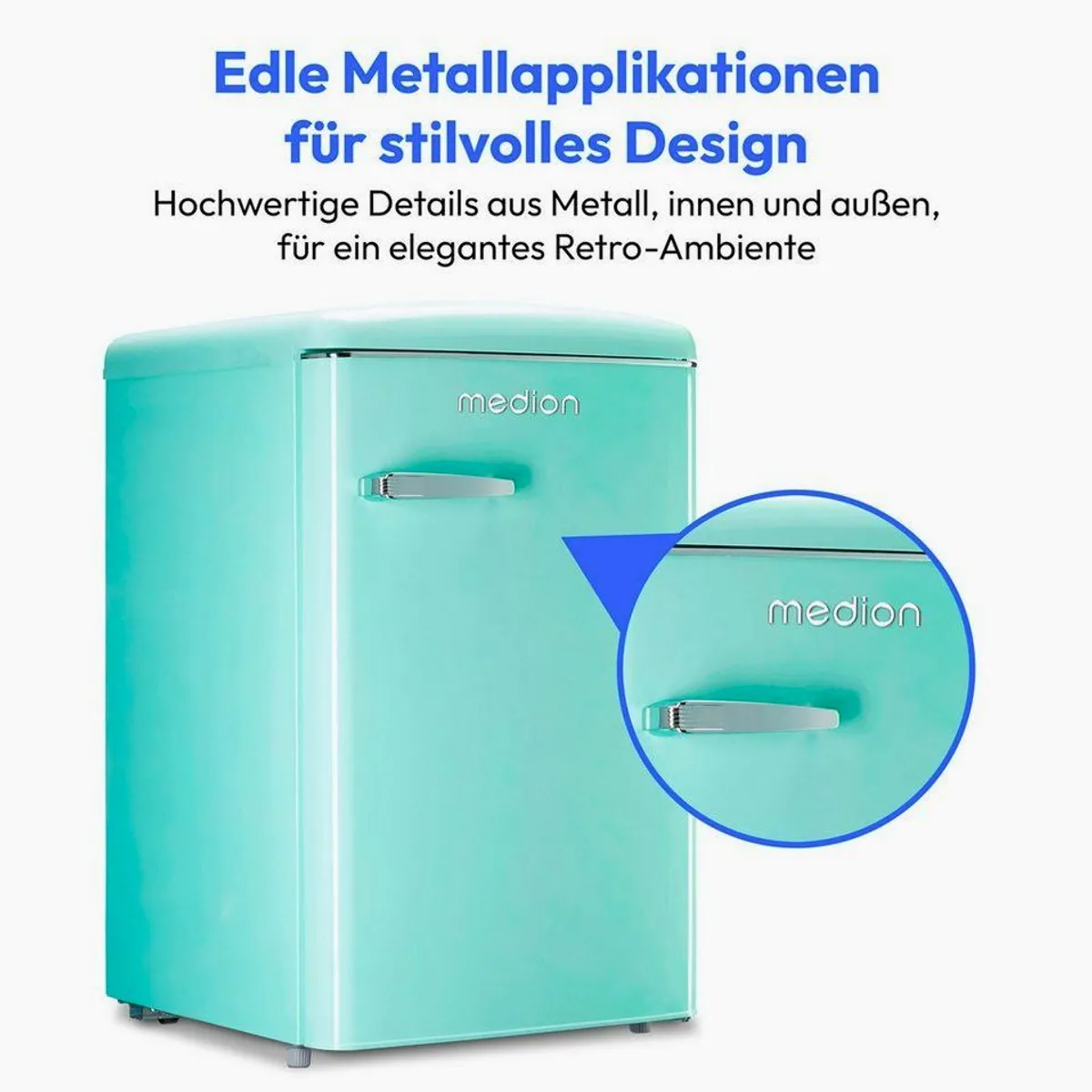 Medion Kühl-/Gefrierkombination MD37790, 108L Nutzinhalt, LED-Beleuchtung, kompakte Abmessungen 3