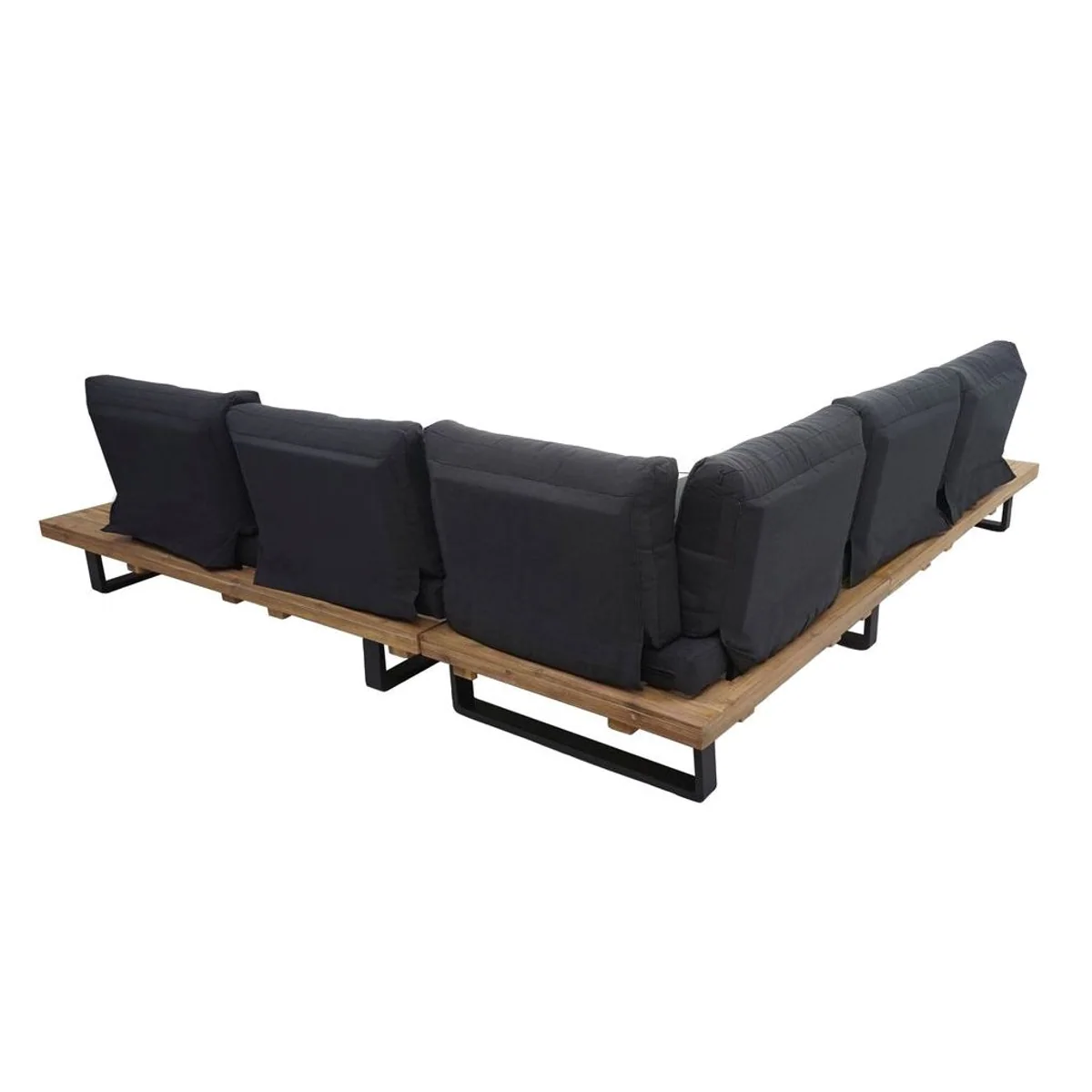 Mendler Garten-Garnitur HWC-H54, 5-Sitzer, Akazienholz, Spun Poly-Bezug 3