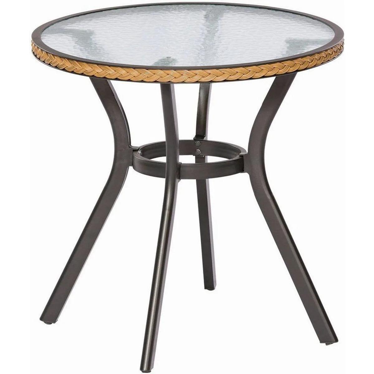 MERXX Ravenna Balkonset, Aluminiumgestell, Sicherheitsglasplatte, stapelbare Sessel 2