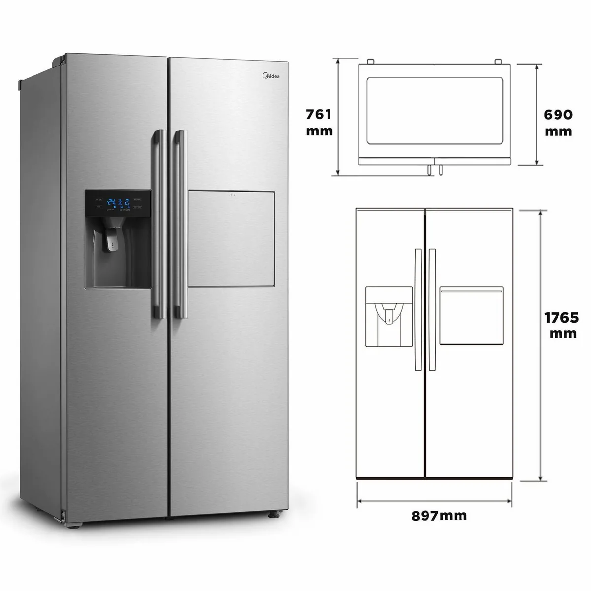 Midea KS-EIX 6.23, 176.5 cm hoch, 89.7 cm breit, vielseitige Kühltechnologien 2