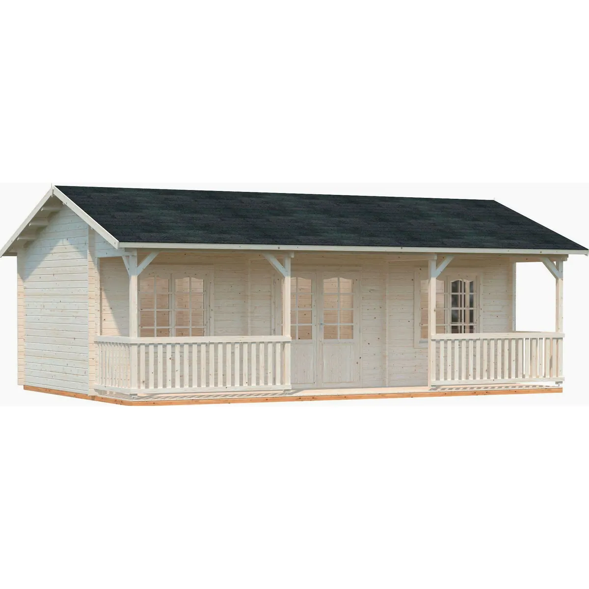 Palmako Sandra Gartenhaus, 791x370 cm, 44 mm Blockbohlen