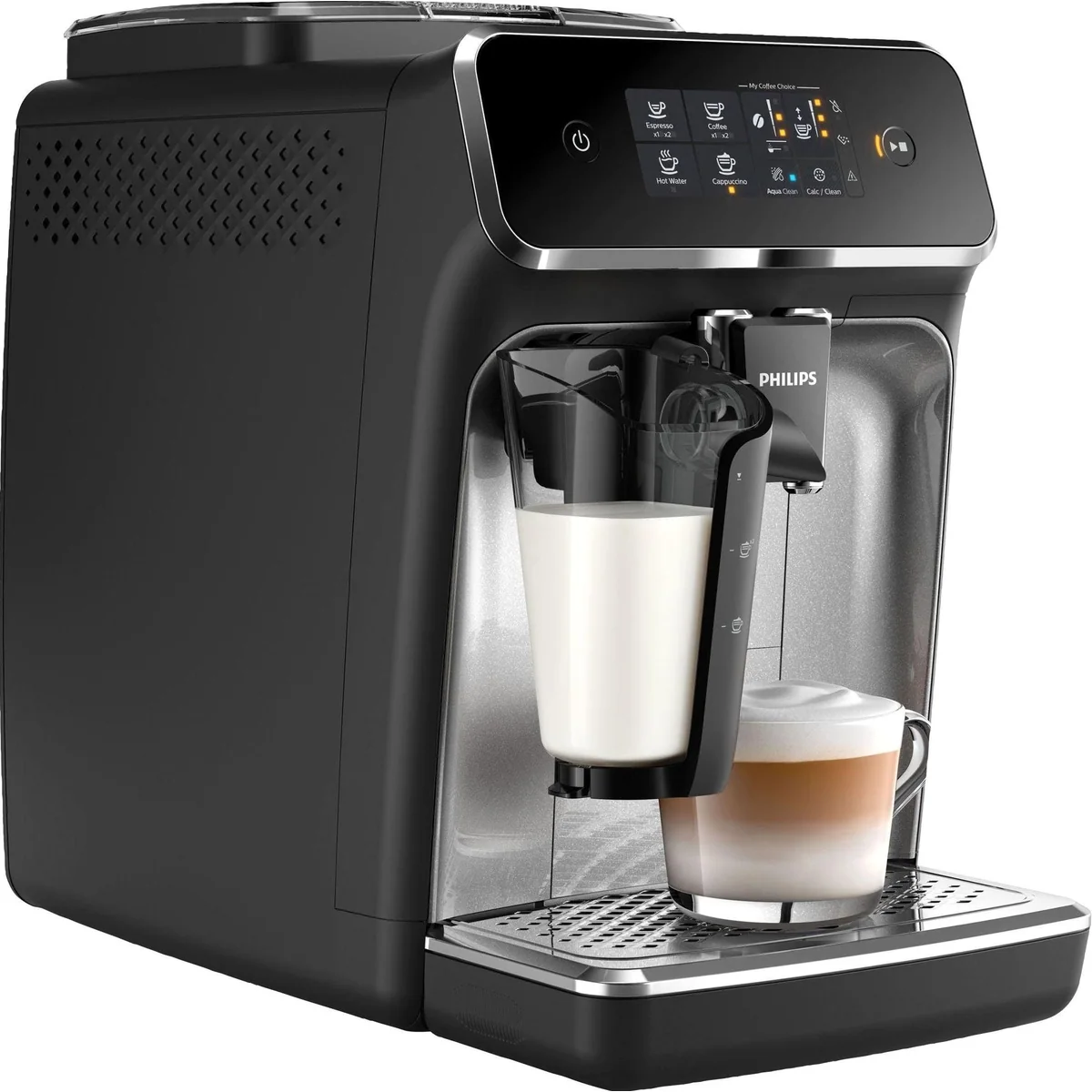 Philips Kaffeevollautomat EP2236/40, 3 Kaffeespezialitäten, LatteGo Milchsystem, 1500 W