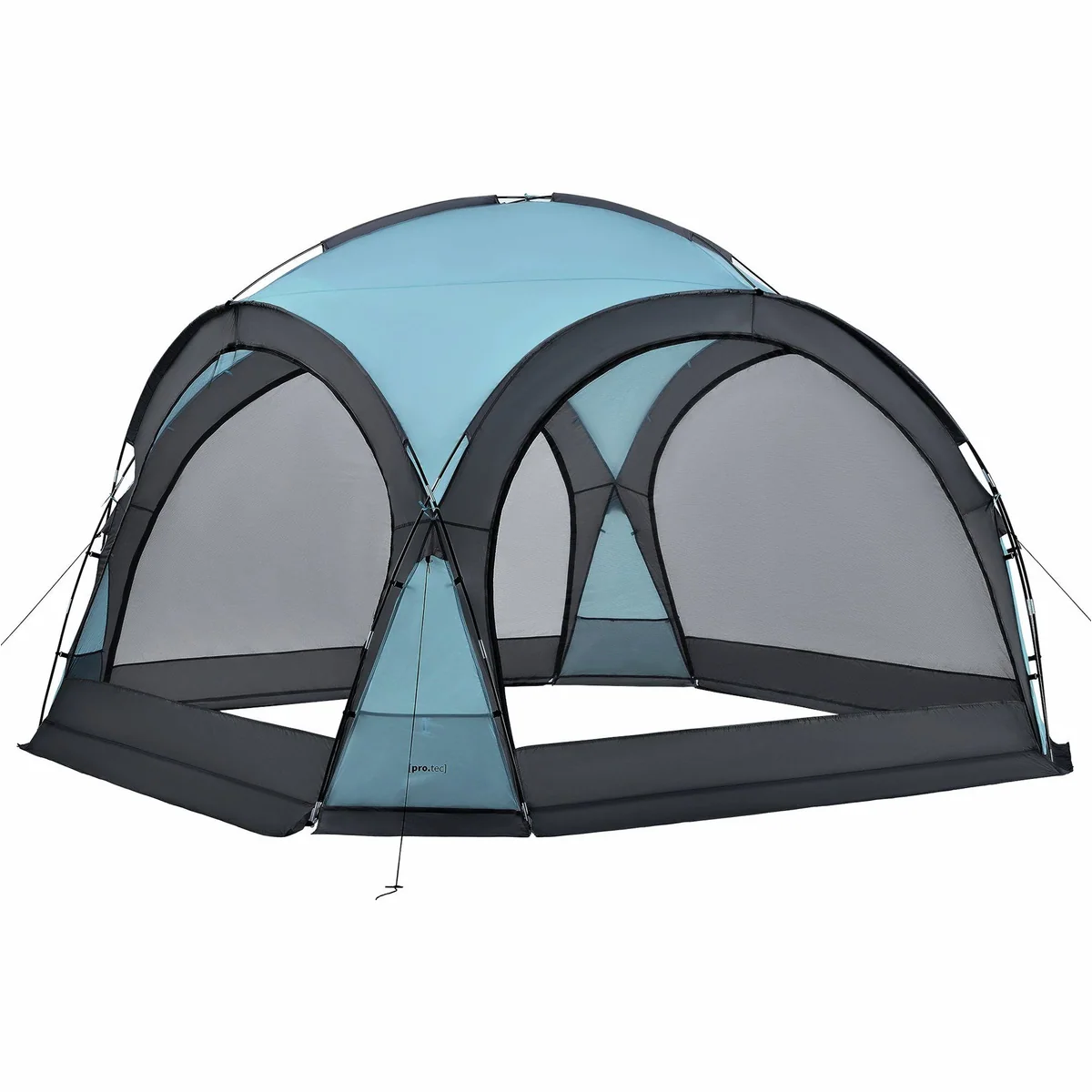 pro.tec Grästorp LED Pavillon, 3,45 x 3,45 x 2,47 m, Solarbetrieben, Wasserfest 2