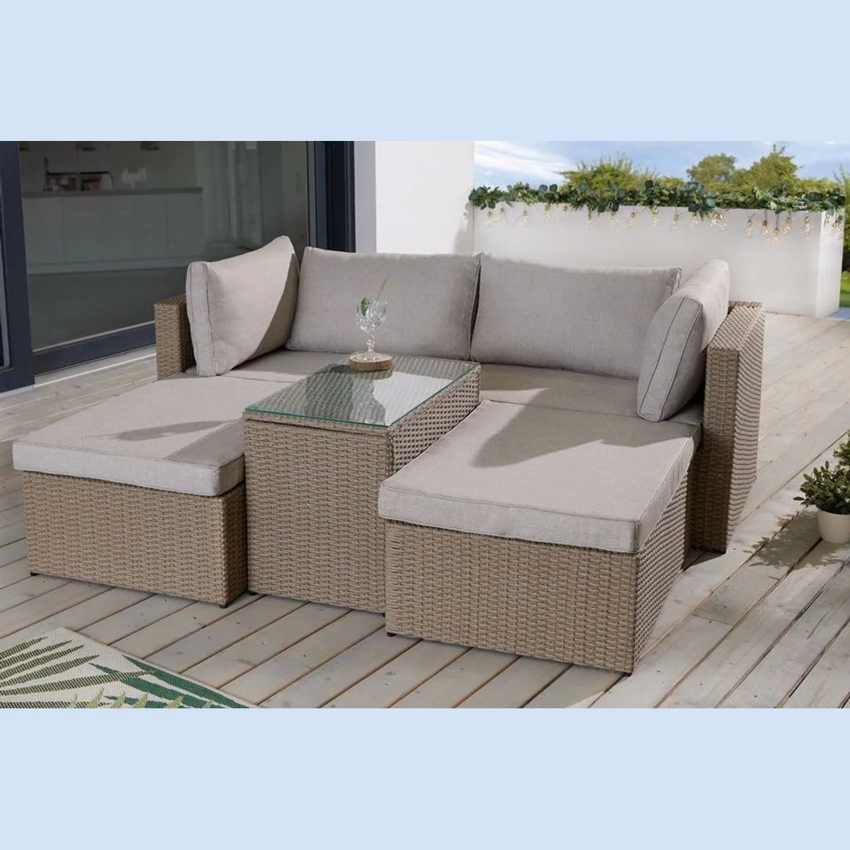 riess-ambiente Loungeset XXL MODULAR, 5-teilig, flexibles Design, langlebiges Material, waschbare Bezüge 2