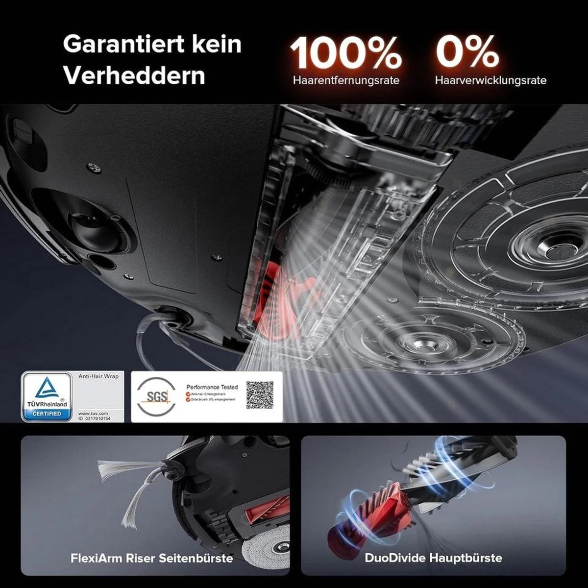 Roborock Saros 10R Saugroboter, 22000 Pa Saugleistung, Wischfunktion, ultra-slim 7,98 cm 4