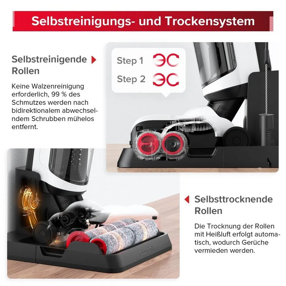 Roborock Dyad Pro Combo Nass-Trocken-Akkusauger, 5-in-1 Funktionalität, hohe Saugleistung, intelligente App-Steuerung 2
