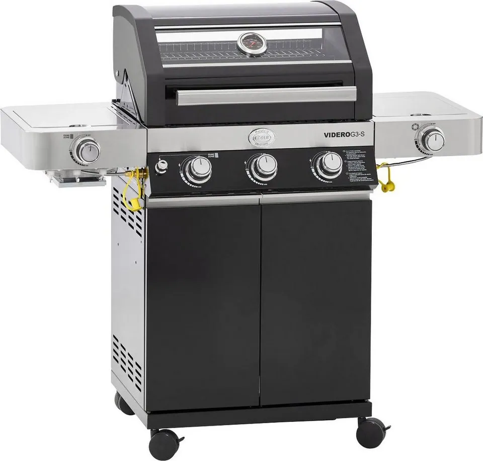 RÖSLE VIDERO Gasgrill BBQ-Station, 3 Brenner, Primezone und Seitenbrenner — vielseitig, sicher, leistungsstark 2