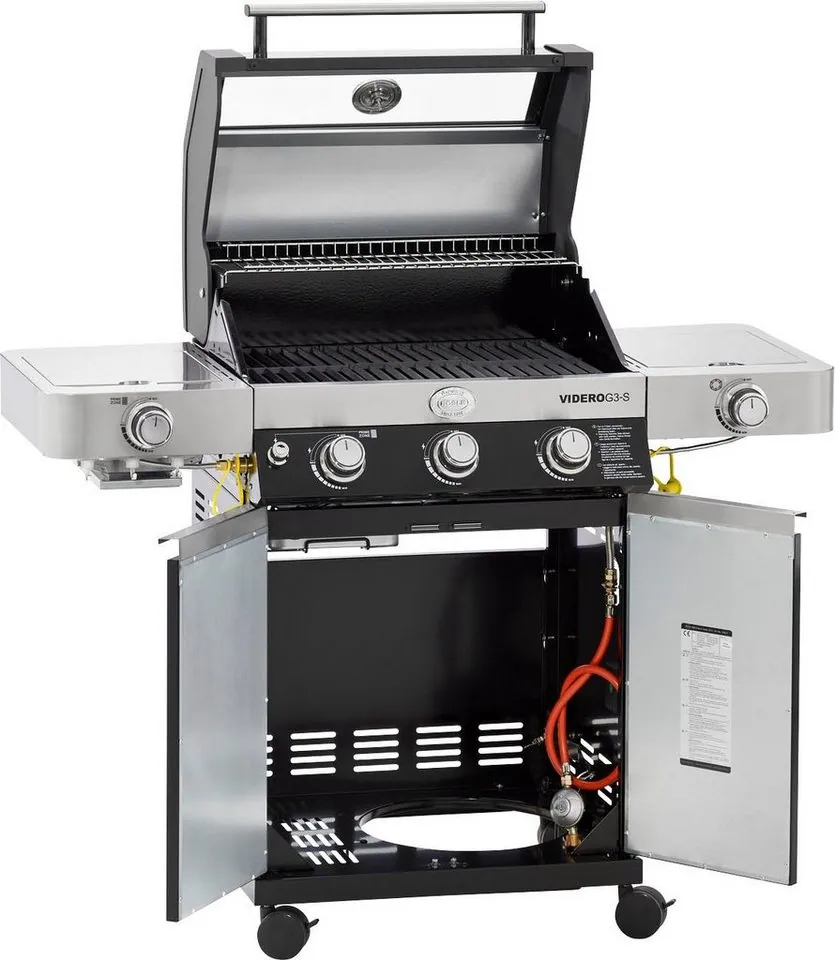 RÖSLE VIDERO Gasgrill BBQ-Station, 3 Brenner, Primezone und Seitenbrenner — vielseitig, sicher, leistungsstark 3