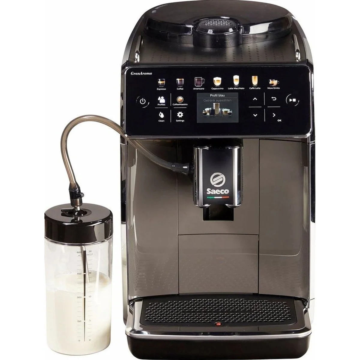 Saeco GranAroma SM6580/50 Kaffeevollautomat, 14 Kaffeespezialitäten, 4 Benutzerprofile, TFT Display 4