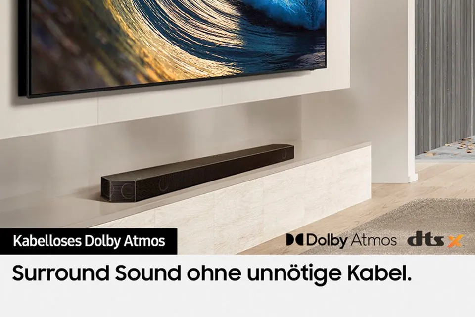 Samsung HW-Q935GD Soundbar, Dolby Atmos, kabelloser Surround Sound Dieses Produkt der Marke Samsung wird von uns als unabhängigem Händler vertrieben 4