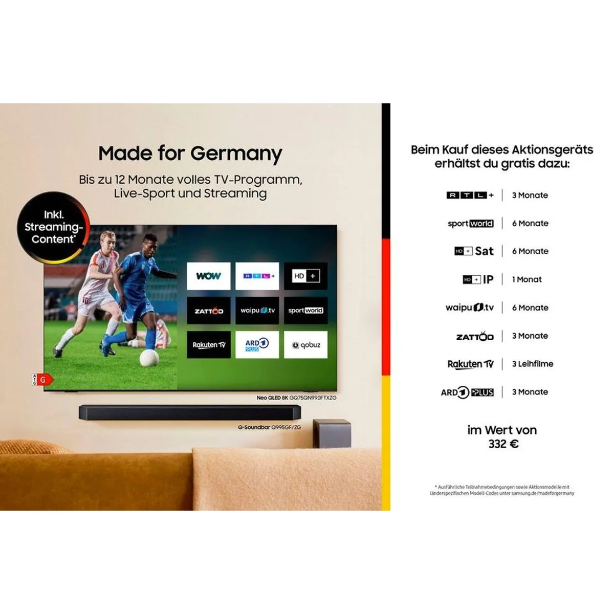 Samsung GU98DU9079U LED-Fernseher, 98 Zoll, 4K Ultra HD, Triple Tuner Dieses Produkt der Marke Samsung wird von uns als unabhängigem Händler 2