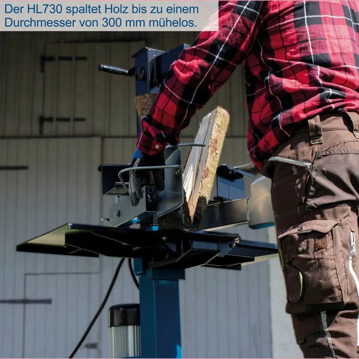 Scheppach HL730 Holzspalter, 2100 W, 7 Tonnen Spaltkraft, 55 cm Spaltgutlänge 3