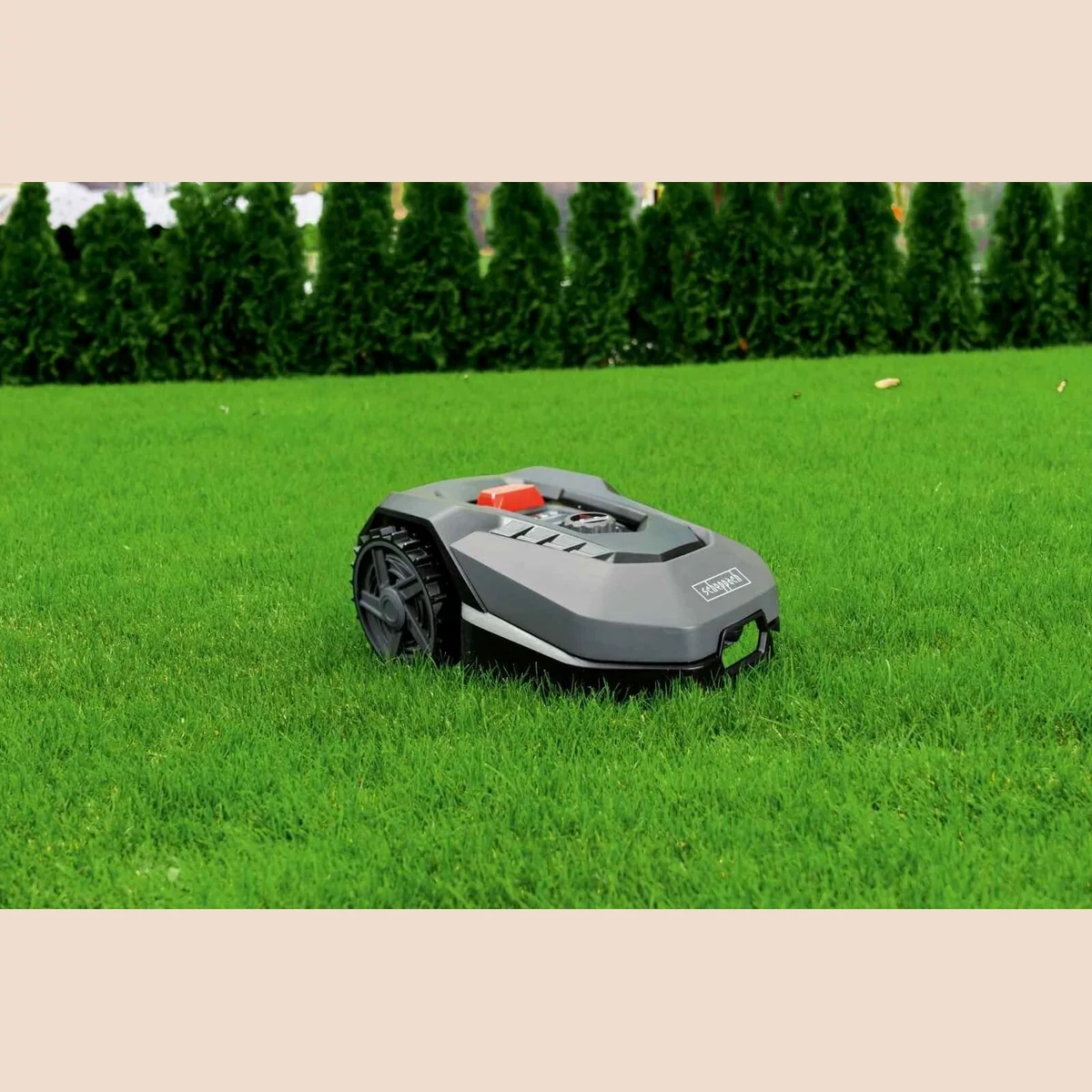 Scheppach RoboCut RLM500 Rasenmähroboter, für Flächen bis 400 m², 62 dB Arbeitslautstärke, Digitaldisplay 2