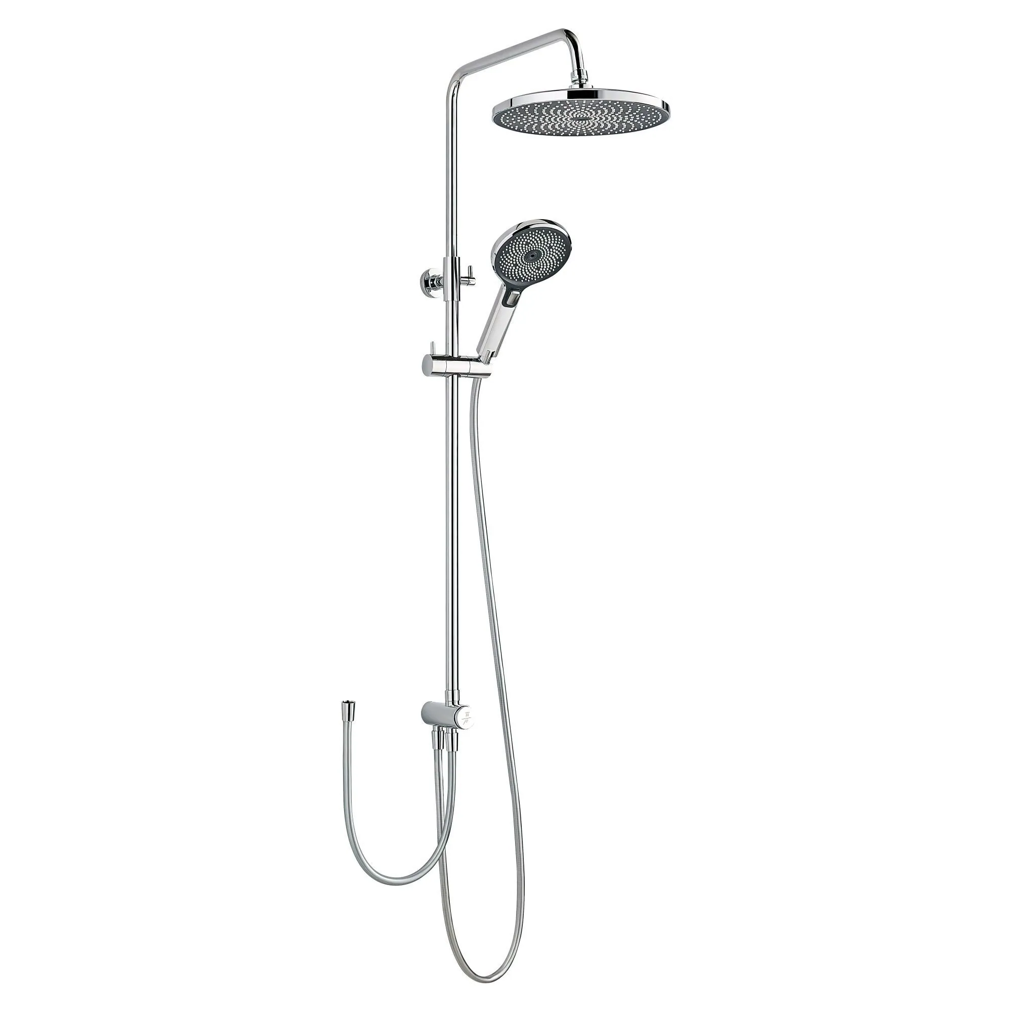 Schöner Wohnen Biella Duschsystem, modernes Design, höhenverstellbar, Chrom