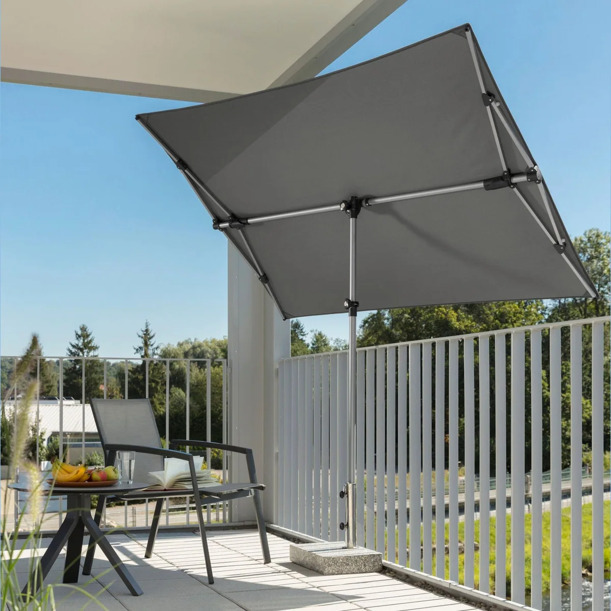 Schneider Schirme Novara Sonnenschirm, 140x190 cm, UV-Schutz 50+, höhenverstellbar 2