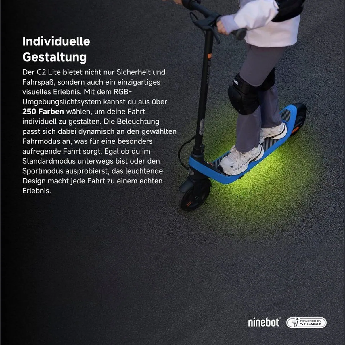Segway eKickScooter C2 Lite, 16 km/h, 14 km Reichweite, 3 Fahrmodi 4