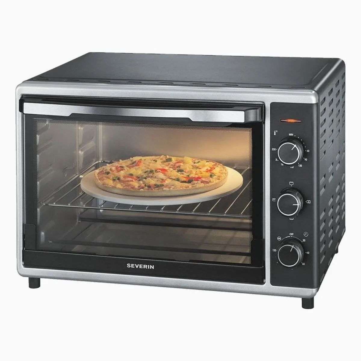 Severin TO 2058 2-in-1-Toaster, 1800 W, 42 Liter, 0-230 °C 2