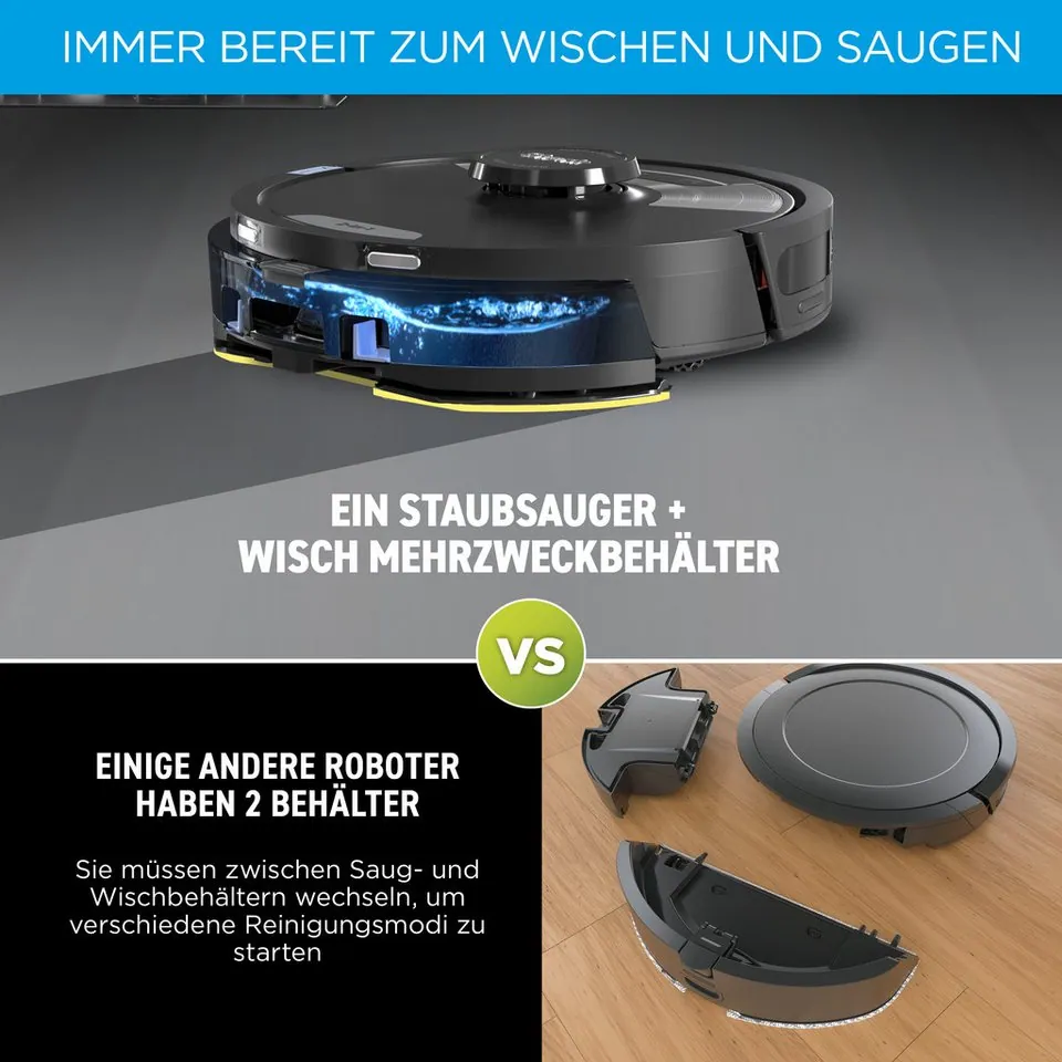 Shark Matrix Plus Saug- und Wischroboter, 2-in-1 Funktion, Selbstentleerung 3