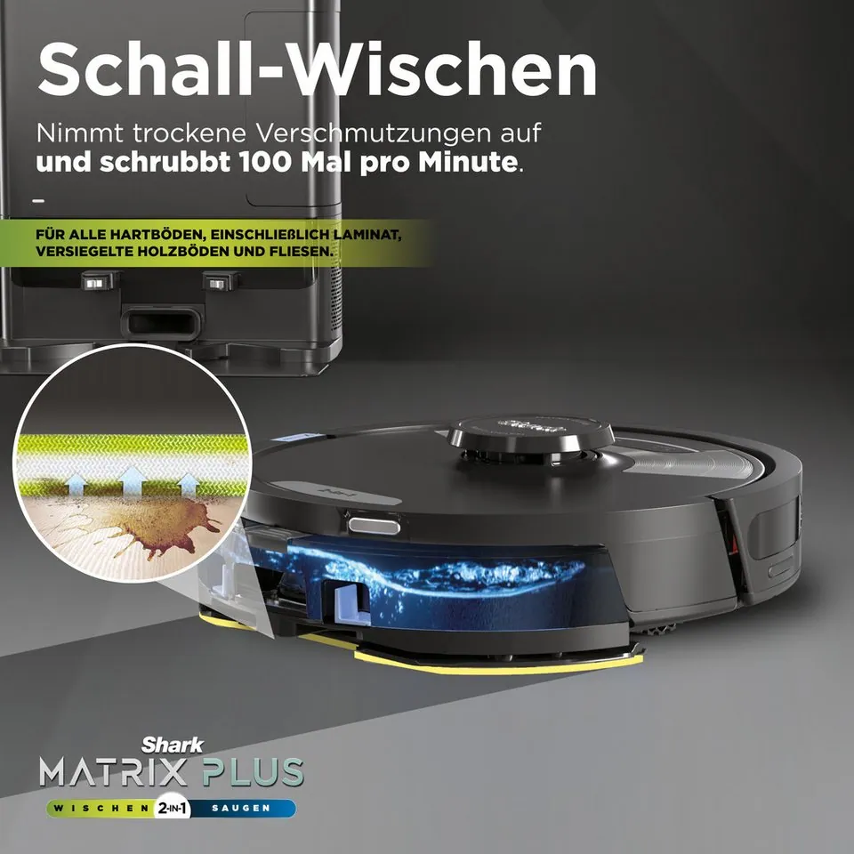 Shark Matrix Plus Saug- und Wischroboter, 2-in-1 Funktion, Selbstentleerung 4
