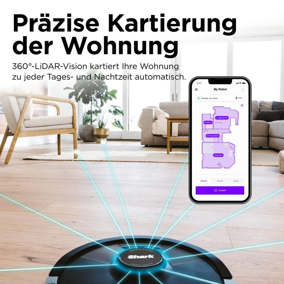 Shark Matrix Plus Saug- und Wischroboter, 2-in-1 Funktion, Selbstentleerung 5