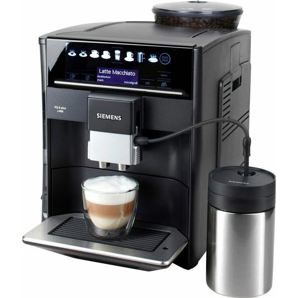 SIEMENS EQ6 plus s400 TE654509DE, Doppeltassenfunktion, Keramikmahlwerk, automatische Dampfreinigung 2