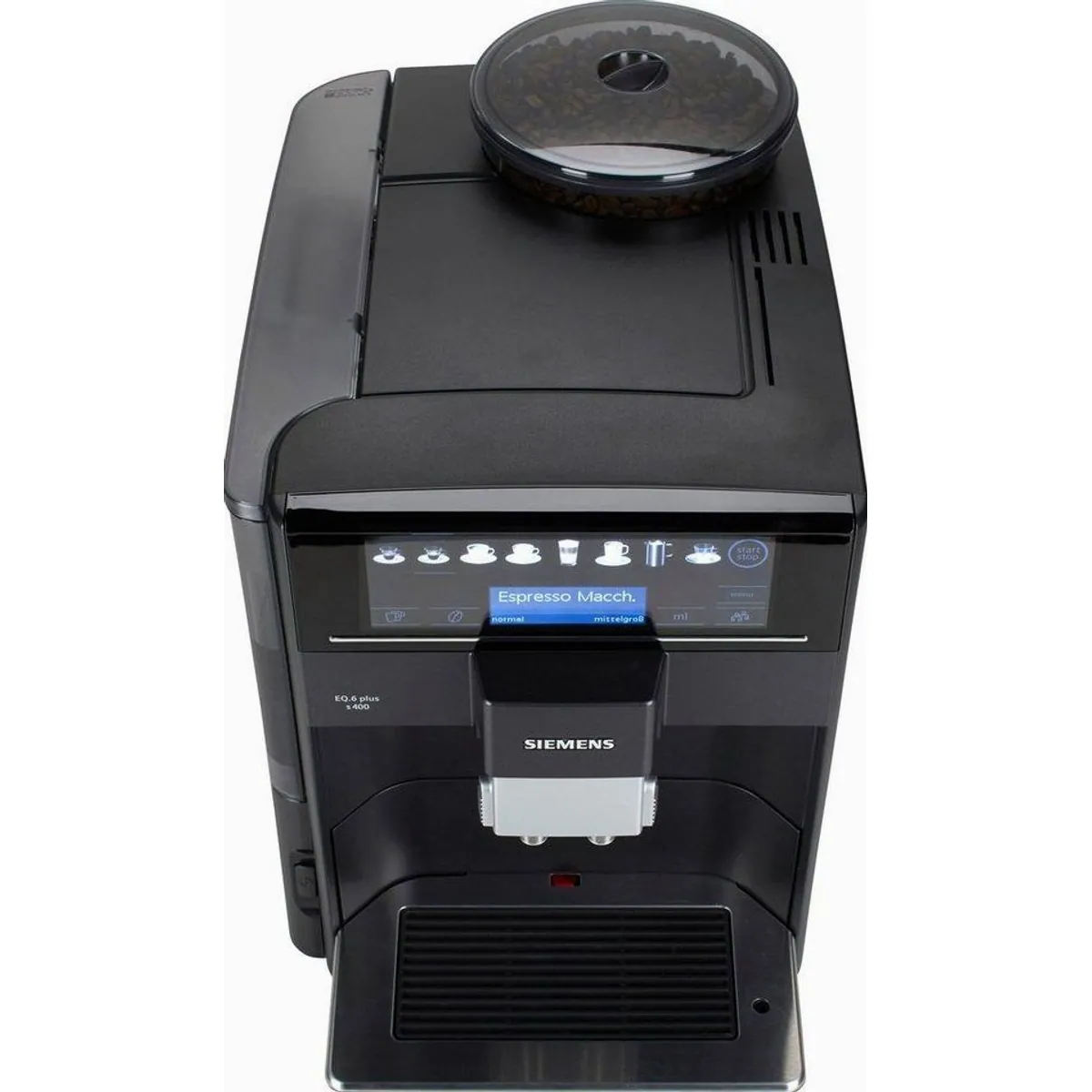 SIEMENS EQ6 plus s400 TE654509DE, Doppeltassenfunktion, Keramikmahlwerk, automatische Dampfreinigung 5