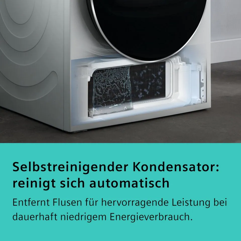 SIEMENS WQ35G2D00 Wärmepumpentrockner, selbstreinigender Kondensator, AutoDry, 8 kg Fassungsvermögen 2