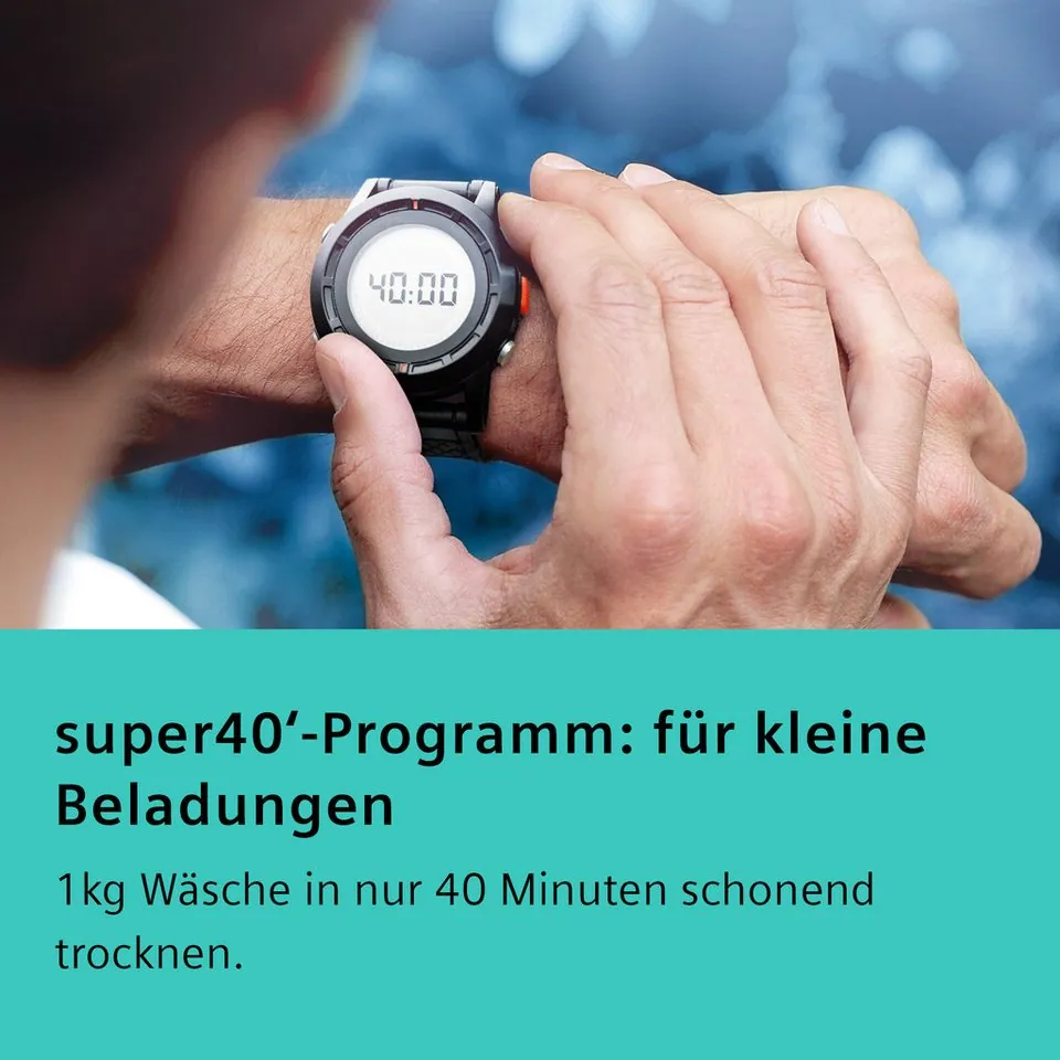 SIEMENS WQ35G2D00 Wärmepumpentrockner, selbstreinigender Kondensator, AutoDry, 8 kg Fassungsvermögen 3