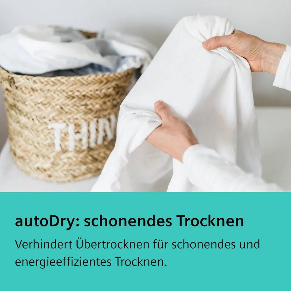 SIEMENS WQ35G2D00 Wärmepumpentrockner, selbstreinigender Kondensator, AutoDry, 8 kg Fassungsvermögen 4