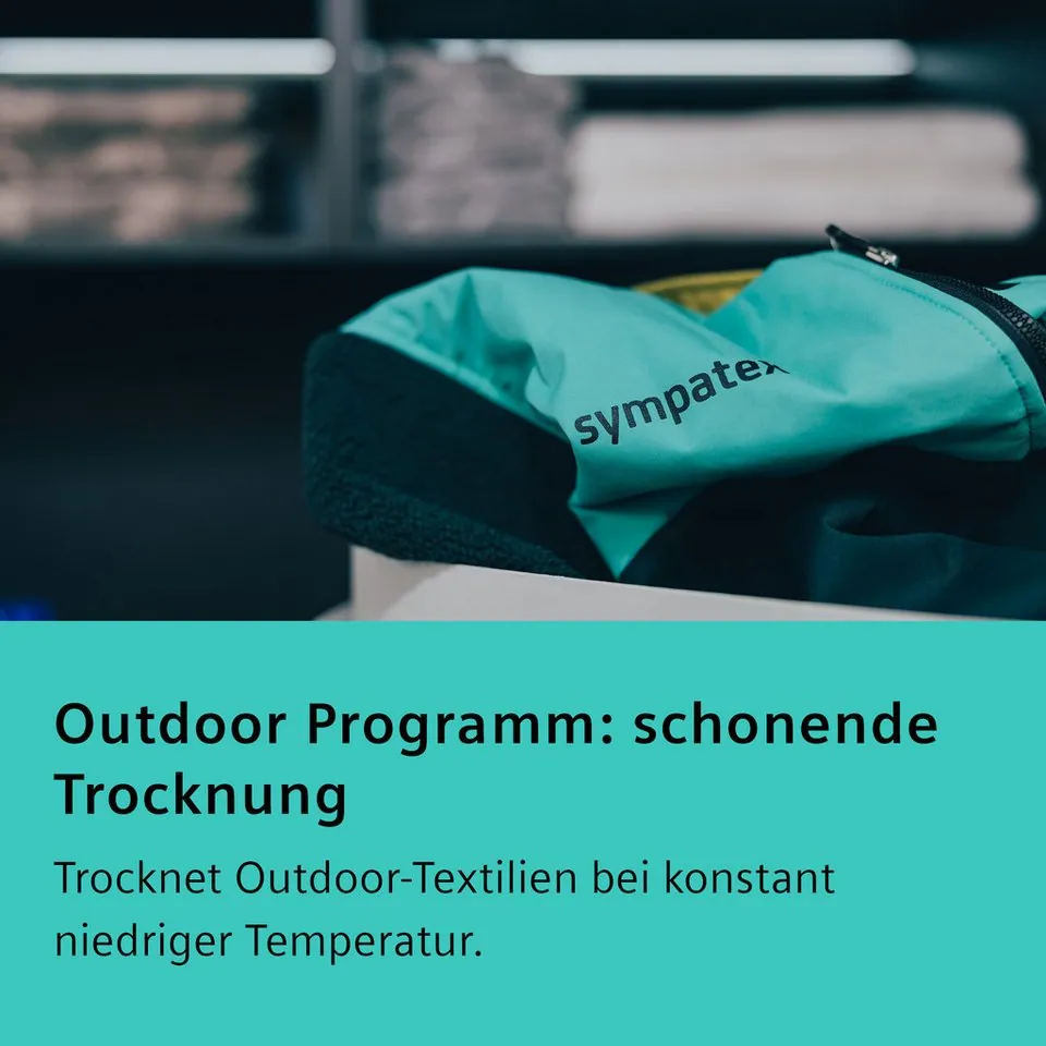 SIEMENS WQ35G2D00 Wärmepumpentrockner, selbstreinigender Kondensator, AutoDry, 8 kg Fassungsvermögen 5