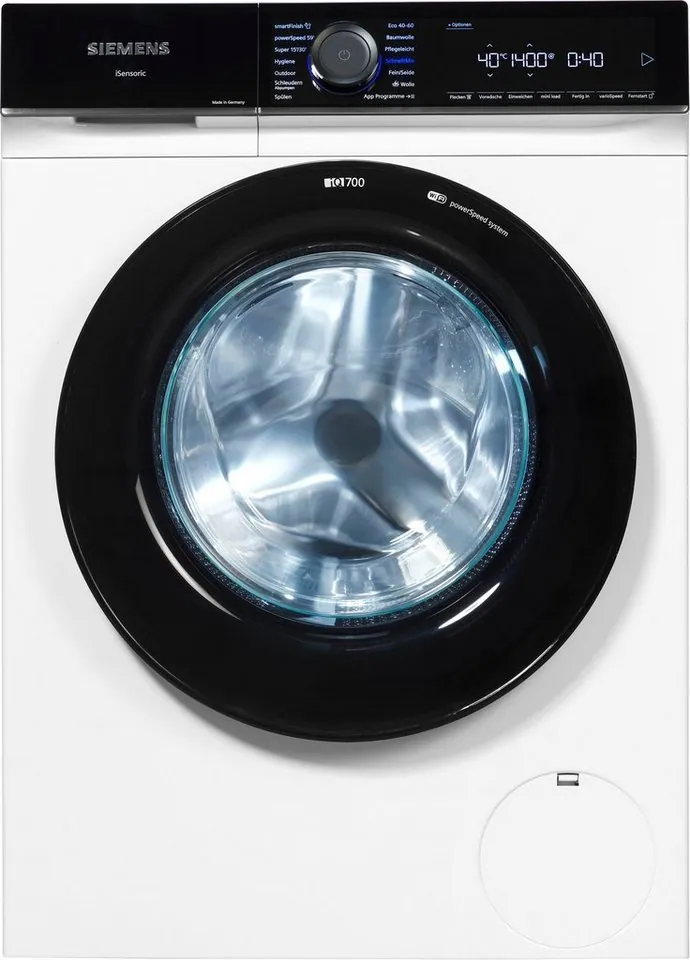 SIEMENS WG44B20Z0 Waschmaschine, 9 kg Fassungsvermögen, energieeffizient, leise im Betrieb 3