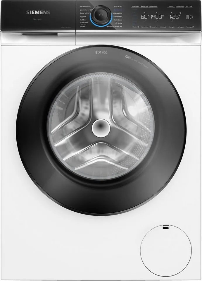 SIEMENS WG44B20Z0 Waschmaschine, 9 kg Fassungsvermögen, energieeffizient, leise im Betrieb 4