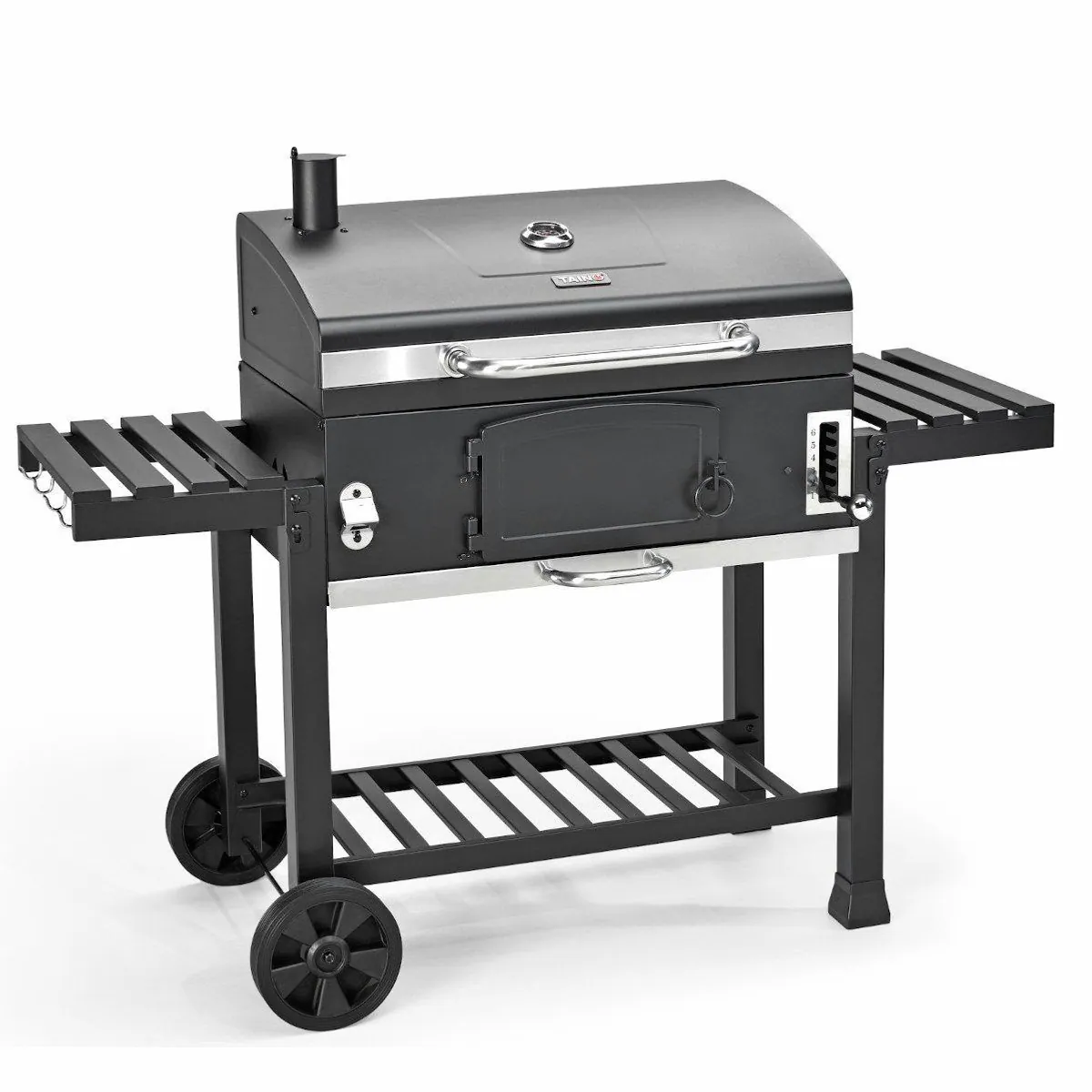 TAINO HERO XXL Holzkohlegrill, 42x72 cm Grillfläche, höhenverstellbare Kohlewanne