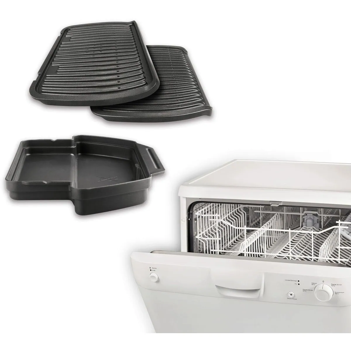 Tefal OptiGrill+ GC712D Kontaktgrill, 2000 W, 6 Programme, automatische Anpassung 5