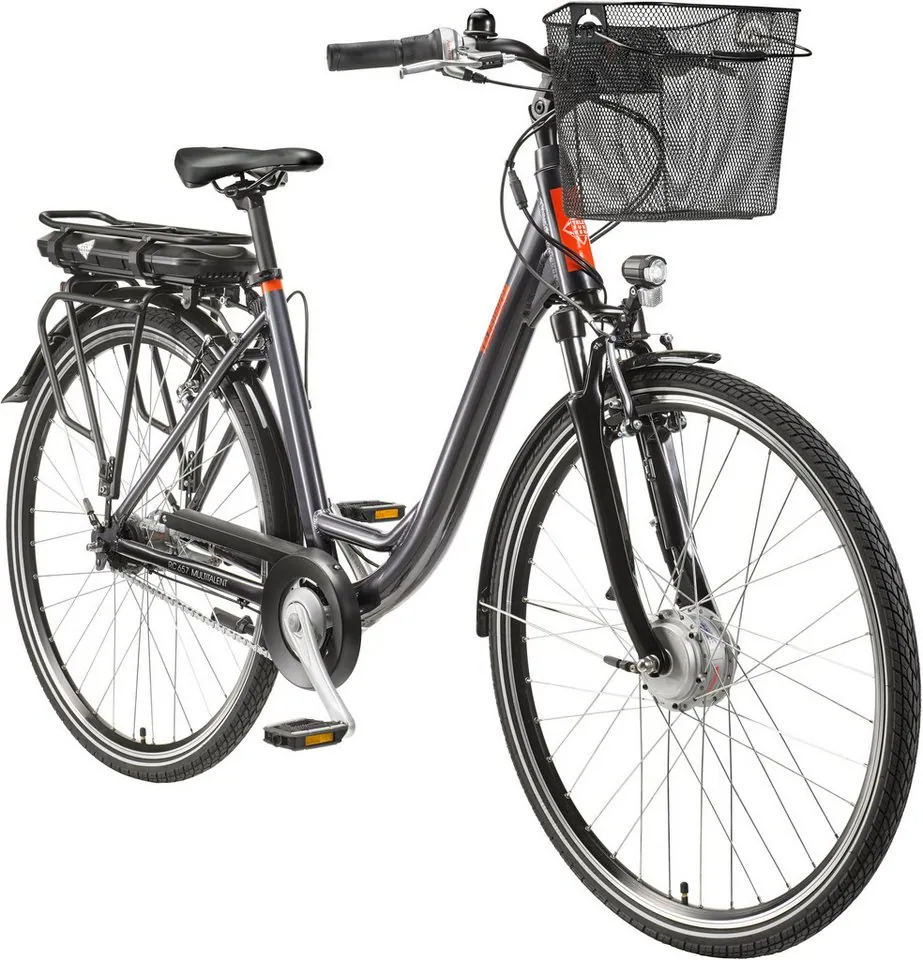 Telefunken RC657 E-Bike Cityrad, 250W Frontmotor, 7-Gang Nabenschaltung, 536,5 Wh Akku 2