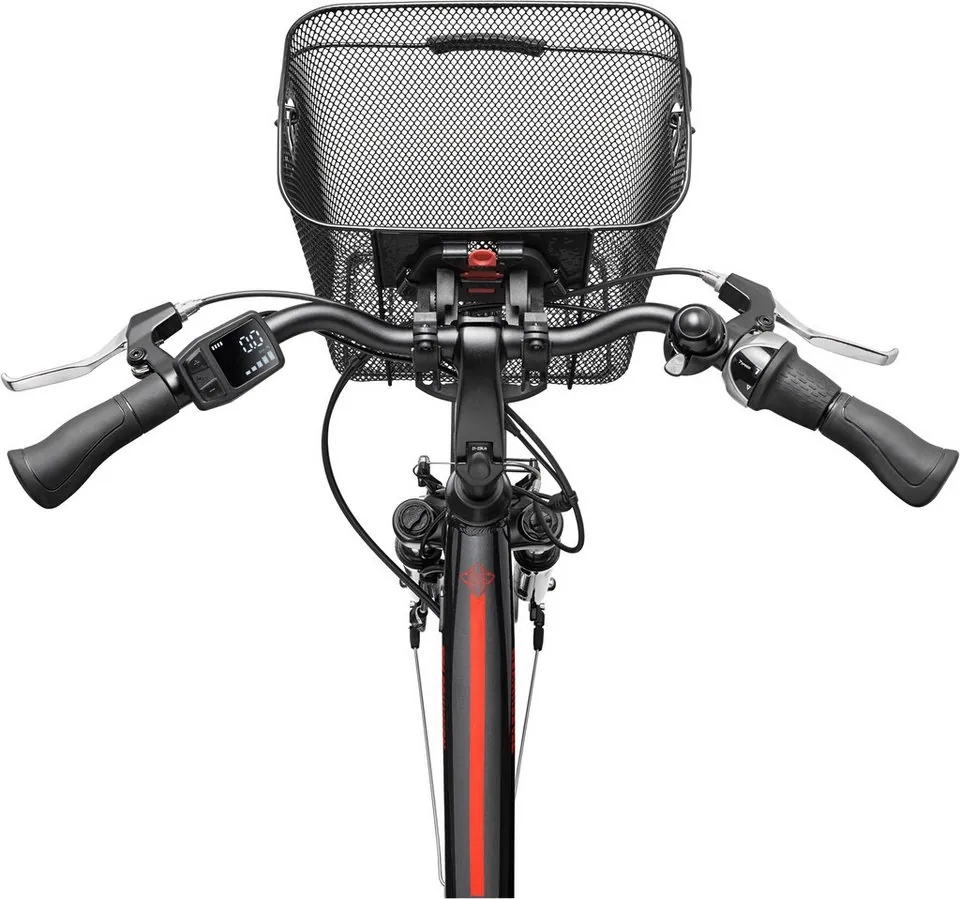 Telefunken RC657 E-Bike Cityrad, 250W Frontmotor, 7-Gang Nabenschaltung, 536,5 Wh Akku 4
