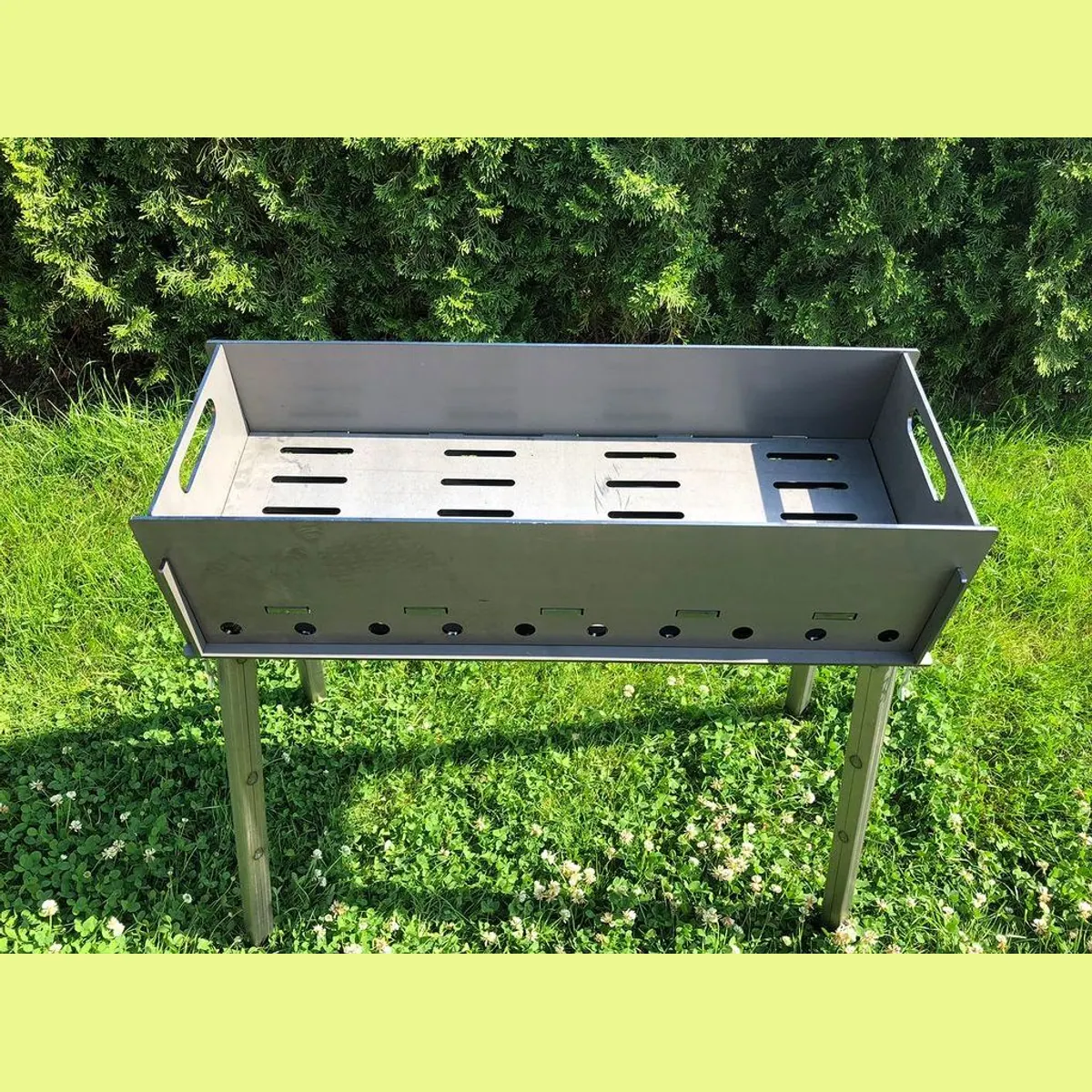TF-Metalldesign Mangal Grill, 4 mm Stahl, mobil und stabil 2