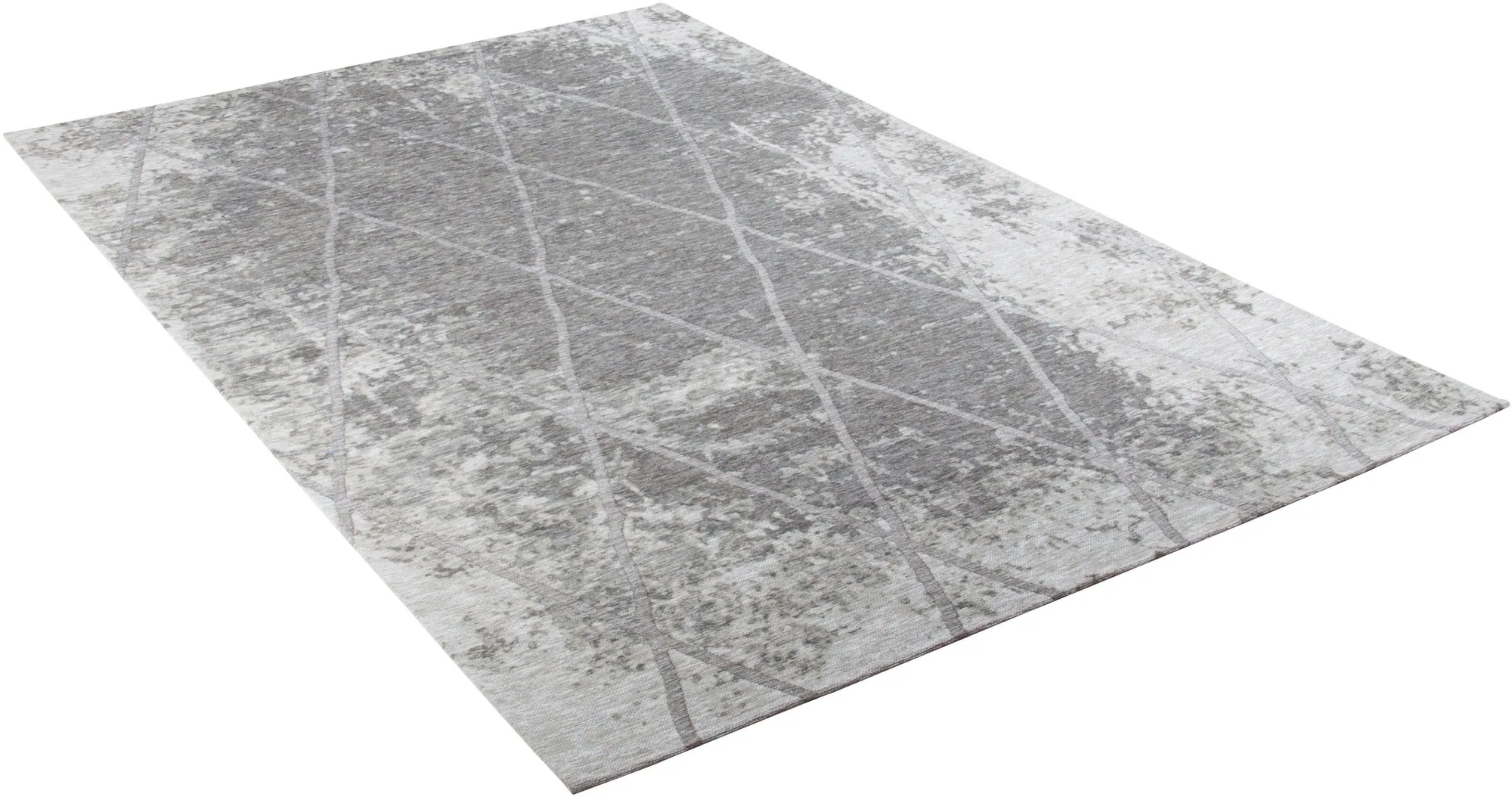 Tom Tailor Fine Lines Teppich, rechteckig, flachgewebt, modernes Rauten Design