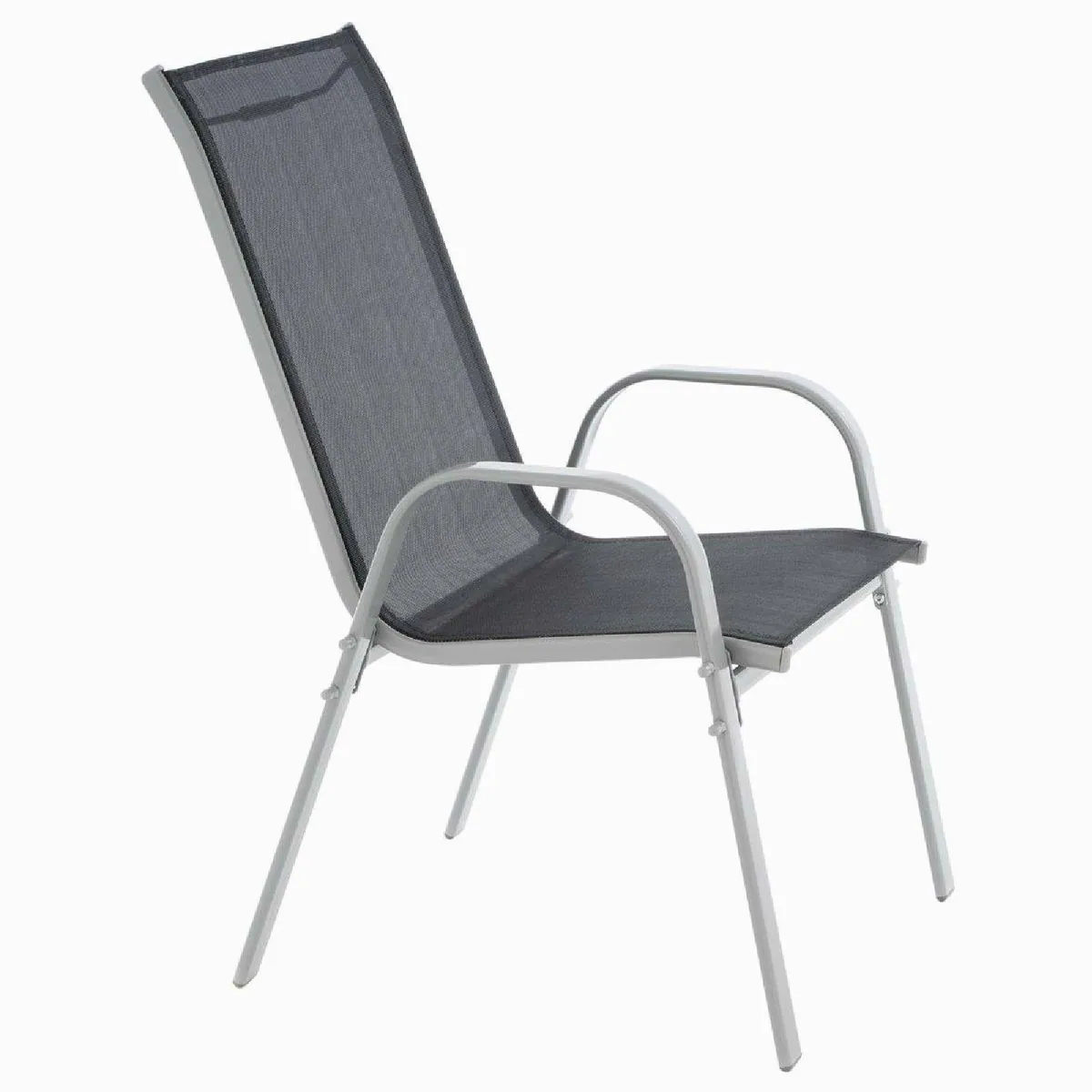 VCM 4er Stapelstuhl Gartenstuhl, komfortabel, platzsparend, robust 4