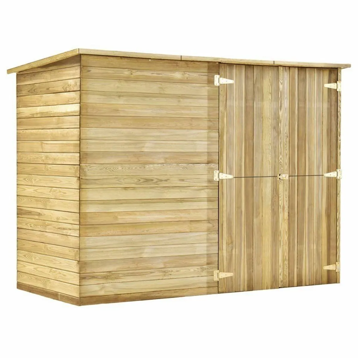 vidaXL Gartenhaus 232 x 110 x 170 cm, imprägniertes Kiefernholz, Doppeltür-Design 2