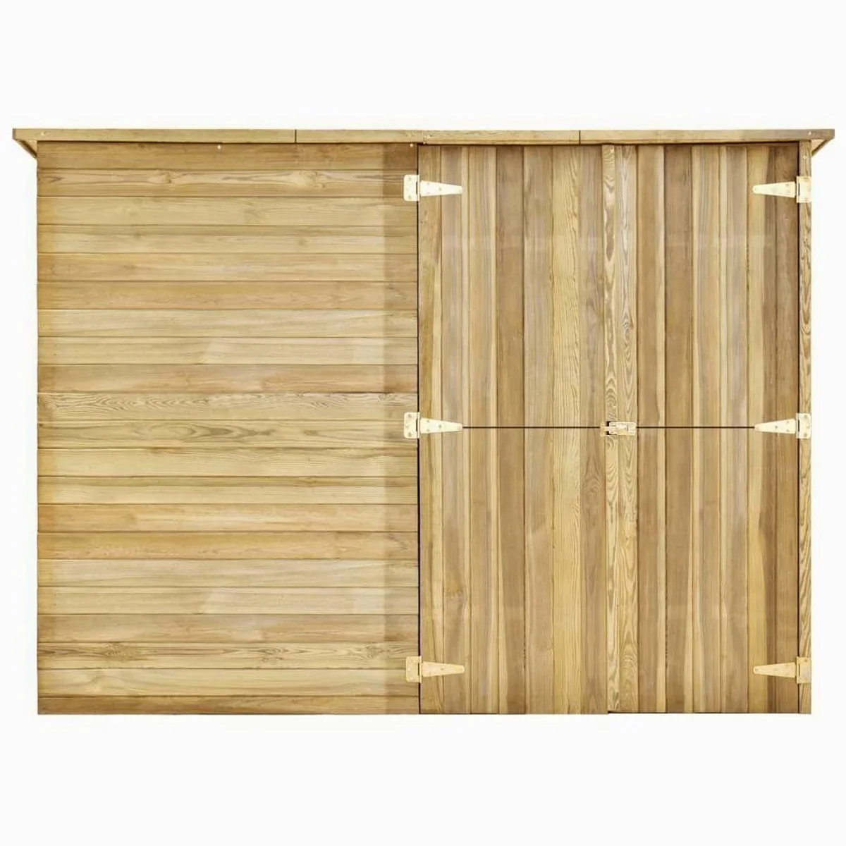 vidaXL Gartenhaus 232 x 110 x 170 cm, imprägniertes Kiefernholz, Doppeltür-Design 3