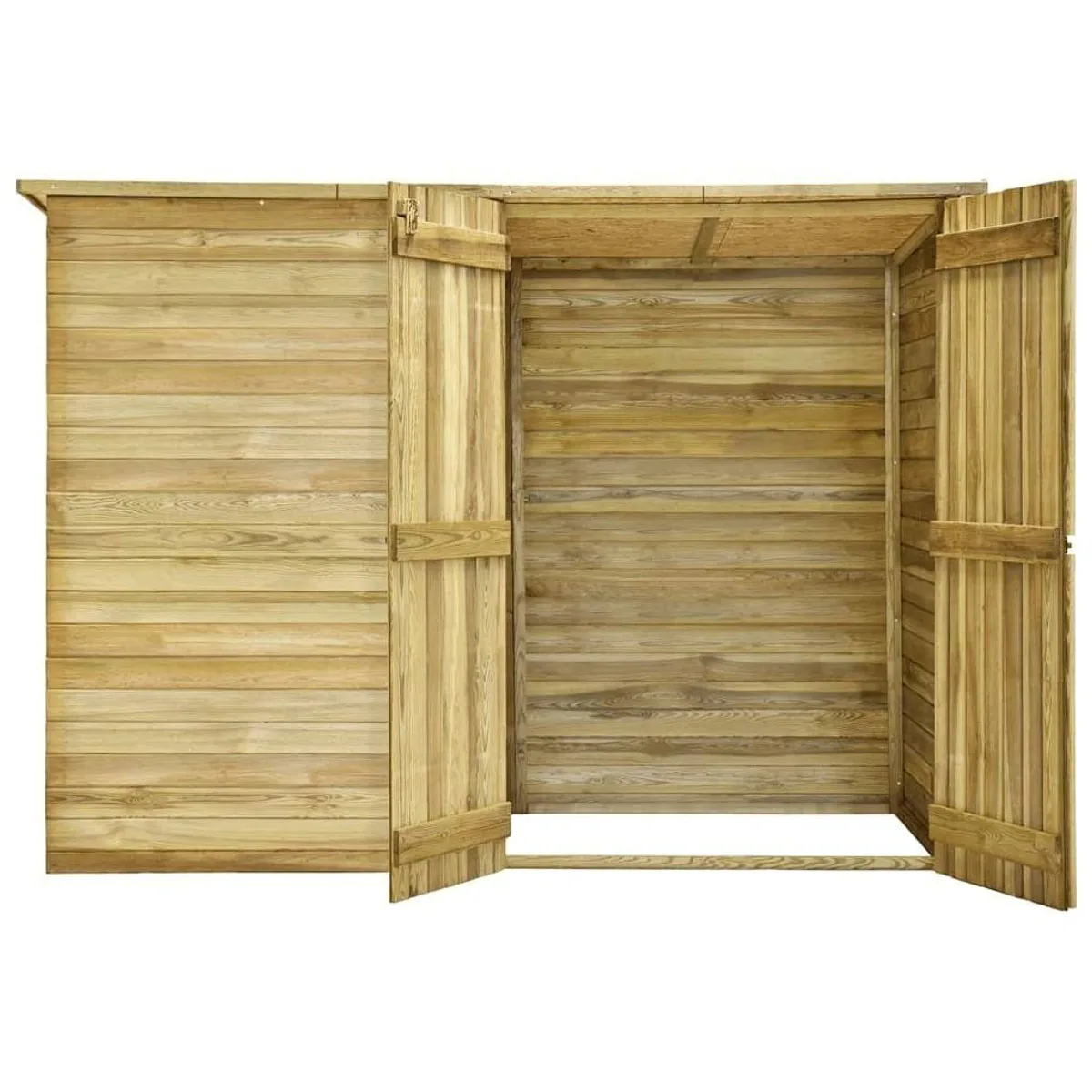 vidaXL Gartenhaus 232 x 110 x 170 cm, imprägniertes Kiefernholz, Doppeltür-Design 4