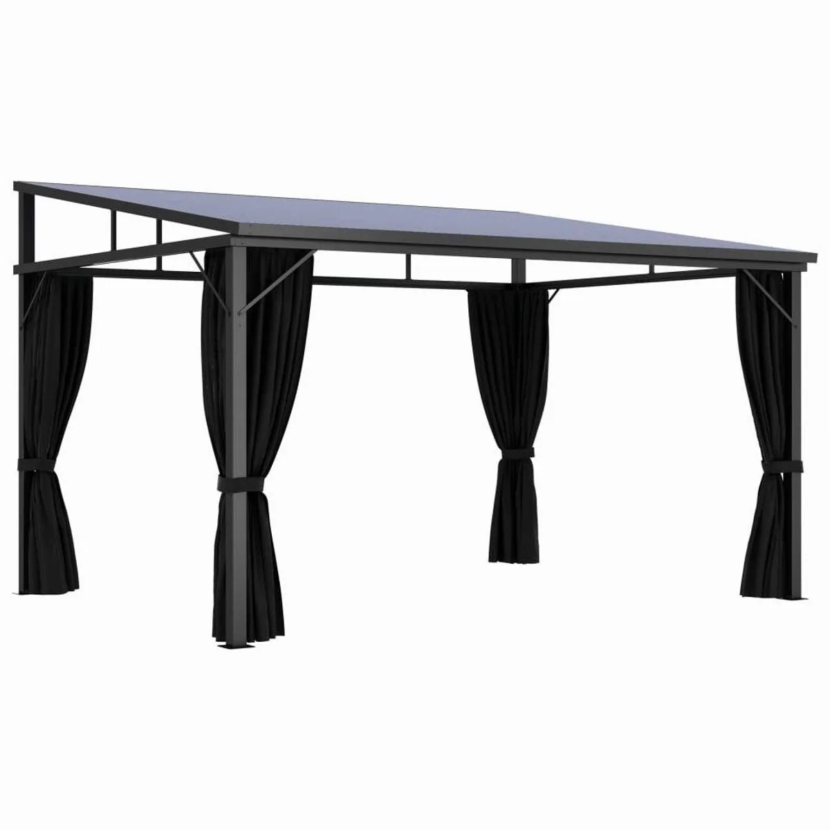 vidaXL Partyzelt Pavillon, UV-beständig, 4 Seitenvorhänge, 405x294x244 cm 2