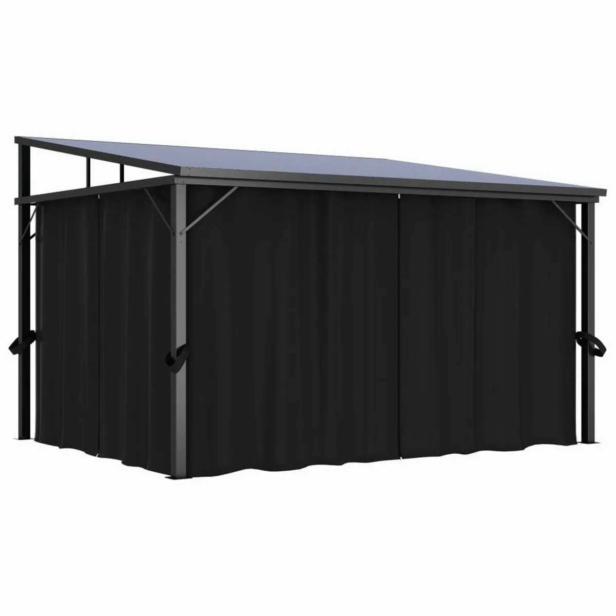 vidaXL Partyzelt Pavillon, UV-beständig, 4 Seitenvorhänge, 405x294x244 cm 3