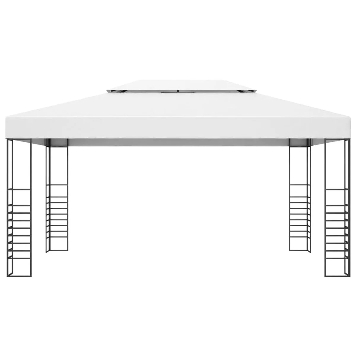 vidaXL Partyzelt Pavillon, 400 x 300 x 270 cm, pulverbeschichteter Stahl, wasserdicht 4