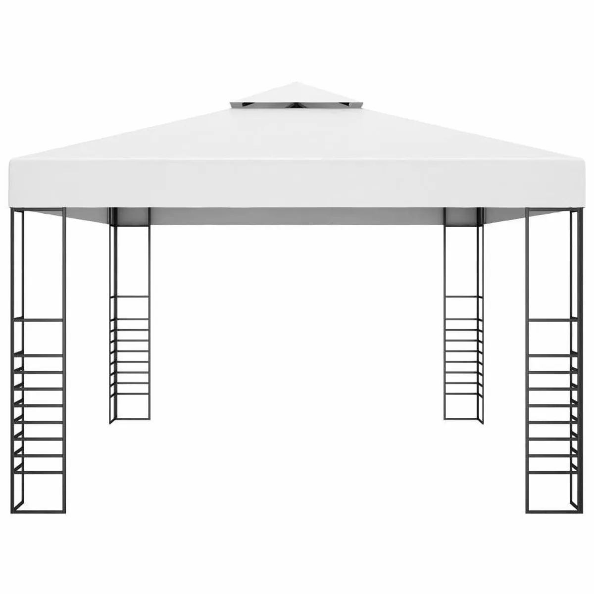 vidaXL Partyzelt Pavillon, 400 x 300 x 270 cm, pulverbeschichteter Stahl, wasserdicht 5