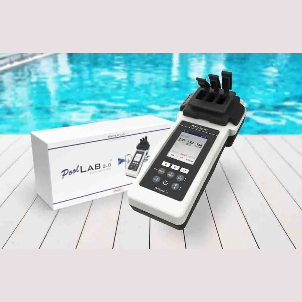 WATER-I.D. PoolLab 2.0 Photometer Set, 24 Parameter, WiFi und Bluetooth, IP68 4