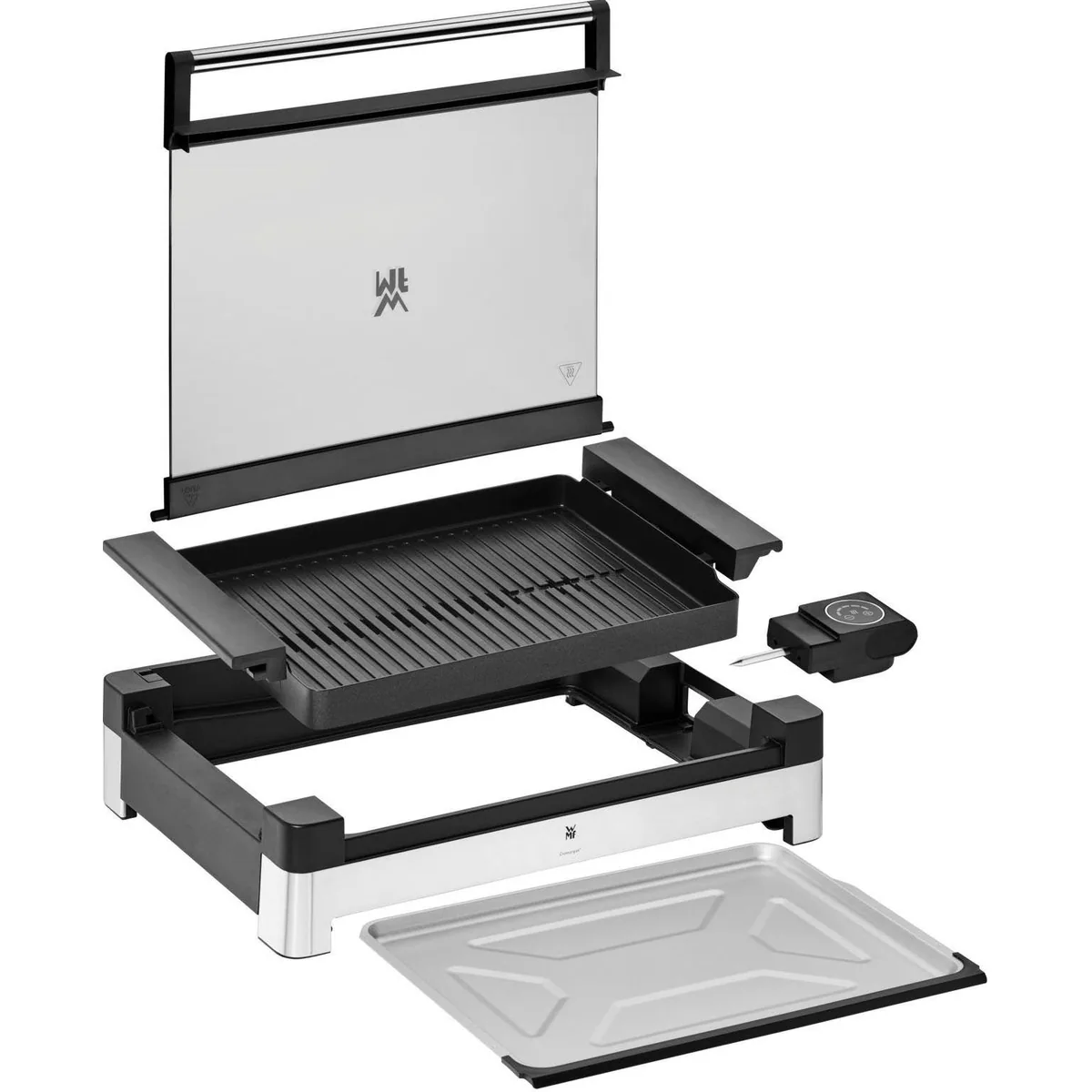 WMF Lono Tischgrill, 2200 W, mit abnehmbaren Glasdeckel 4